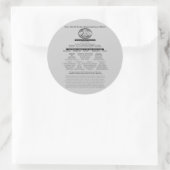 イルミナティ血線シール ラウンドシール (バッグ)