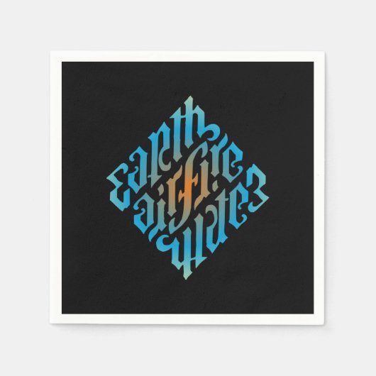 イルミナティ要素 スタンダードカクテルナプキン (正面)