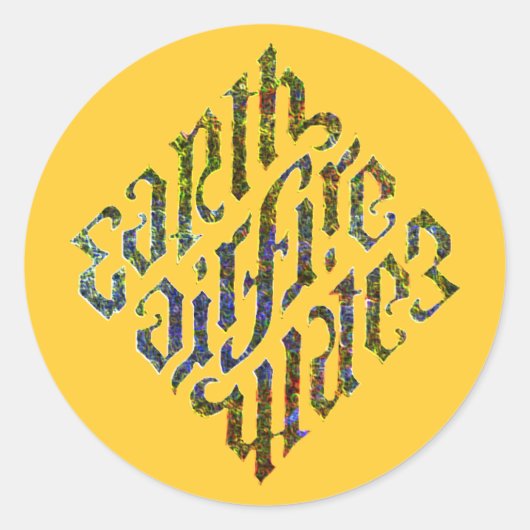 イルミナティ・ダイヤモンド・スティッカー ラウンドシール (正面)