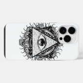イルミナティ 全てを見通す目 iPhoneケース (裏面横)