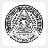 イルミナティ – 曲がった膝の上に自由になる方法はない スクエアシール (正面)