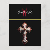 イルミネーションされた旅:交差した道 ポストカード (正面)