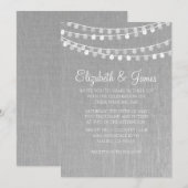 イルミネーションのウェディング・招待状 招待状 (正面/裏面)