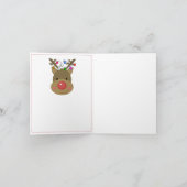 イルミネーションのトナカイ シーズンカード (内部)