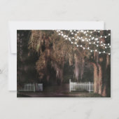 イルミネーションのライン ラスティック オーク 結婚式招待状 招待状 (裏面)