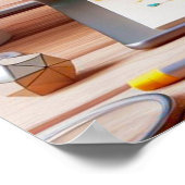 イルミネーションの想像力:鮮やかなノートパソコン ポスター (角)