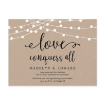 イルミネーションランプ, 愛は全てを勝ち取る 結婚式延期のお知らせ