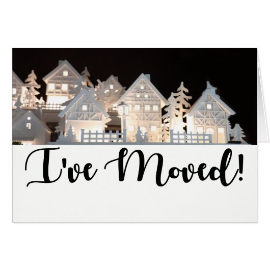 イルミネーション付きクリスマスハウスを動かした (正面横)