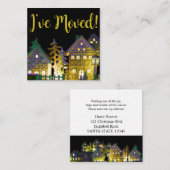 イルミネーション付きクリスマスハウスを動かした エンクロージャーカード (正面/裏面)