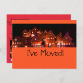 イルミネーション付きクリスマスハウスを動かした ポストカード (正面/裏面)