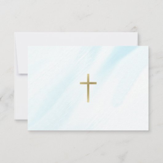 イルミネーション正教会の洗礼 サンキューカード (裏面)