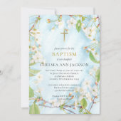 イルミネーション正教会の洗礼 招待状 (正面)