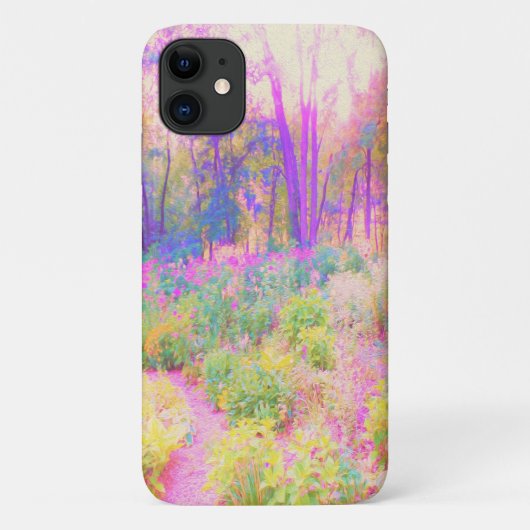 イルミネーション ピンクとコーラル ガーデン ランドスケープ Case-Mate iPhoneケース (裏面)