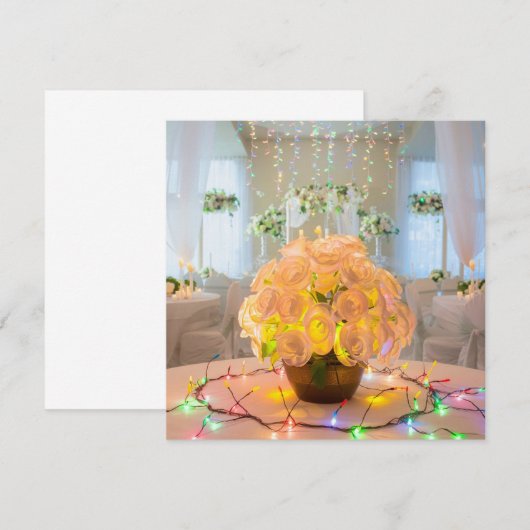 イルミネーション フラワーズ 招待状 (正面/裏面)