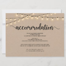 イルミネーション 紙 Kraft, 宿泊施設 封入 カード