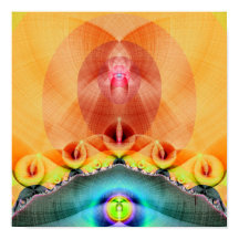 イルミネーション（12インチ×12インチ）アートプリントポスター