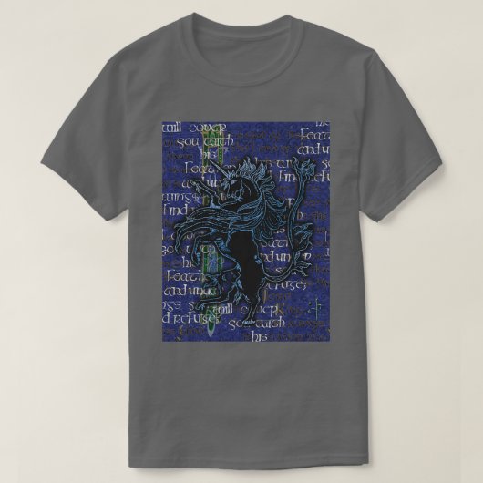 イルミネーションUnicorn Rampanded Dark Version Tシャツ (デザイン正面)