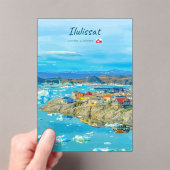 イルリサット、グリーンランド - 氷山の町 アクリル招待状 (インサイチュ (ポータブル))