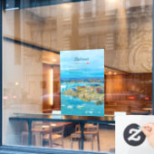 イルリサット、グリーンランド - 氷山の町 ウィンドウサイン (カフェ窓)