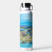 イルリサット、グリーンランド - 氷山の町 ウォーターボトル (背面)