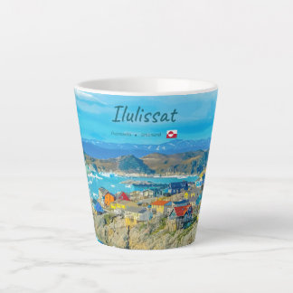 イルルサット, グリーンランド - 氷山の町 小 カフェラテマグ