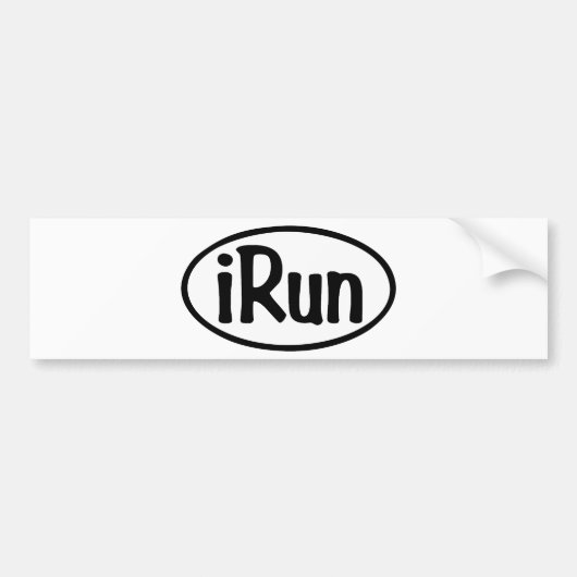 イルンの楕円形 バンパーステッカー (正面)
