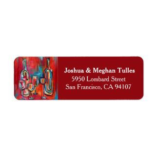 イルヴィノレッドワインボトルとグラス ラベル