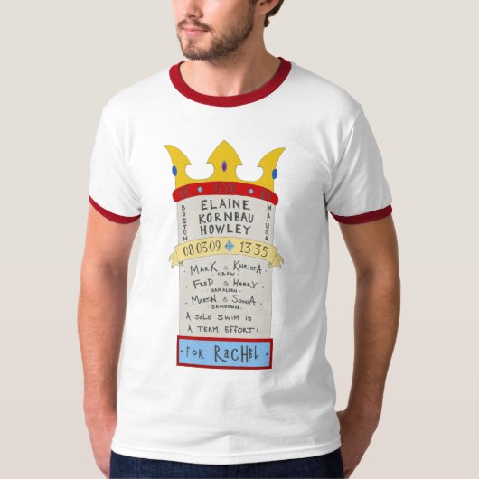 イレイン対。 イギリス海峡色 Tシャツ (正面)
