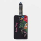 イレナビクトリアンブーケ荷物タグ ラゲッジタグ (裏面縦)
