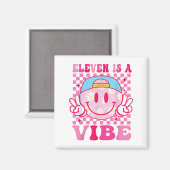 イレブンはヴィーブ誕生日11歳の女の子11位B マグネット (正面/裏面)