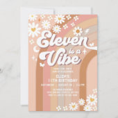 イレブンはヴィーベレインボーヒッピー70の誕生日 招待状 (正面)