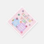 イレブンはVibe名門私立校風の Patch 11th誕生日パーティー スタンダードカクテルナプキン (角)