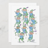 イレブンパイパーズのパイプ演奏 招待状 (正面/裏面)