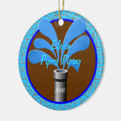 イレブンパイパーパイピング-カスタム年 セラミックオーナメント (左)