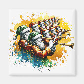 イレブンパイパーパイピング | クリスマスの12日 マグネット (正面)