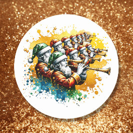 イレブンパイパーパイピング | クリスマスの12日 ラウンドシール