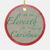 イレブンピパーパイピングクリスマス装飾品 セラミックオーナメント (裏面)