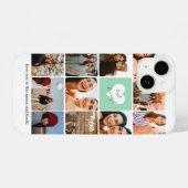 イレブンフォトコラージュ最高のフレンドハッピーバースデー iPhoneケース (裏面横)