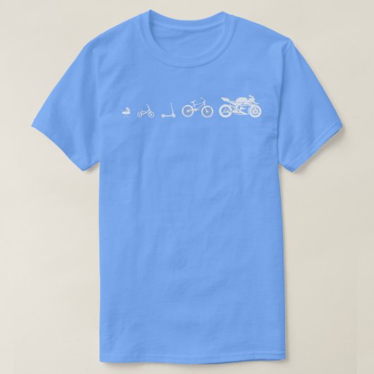 イレブン二輪スクーターバイクバイクもしくは自転車に乗る人 Tシャツ (デザイン正面)
