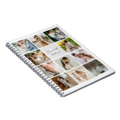 イレブン写真シンプルコラージュ結婚新家族 ノートブック (右側)