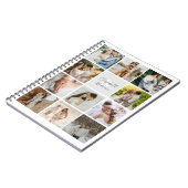 イレブン写真シンプルコラージュ結婚新家族 ノートブック (左側)