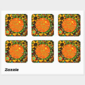 イレリンの信仰の奇跡のフローラおもしろい スクエアシール (シート)