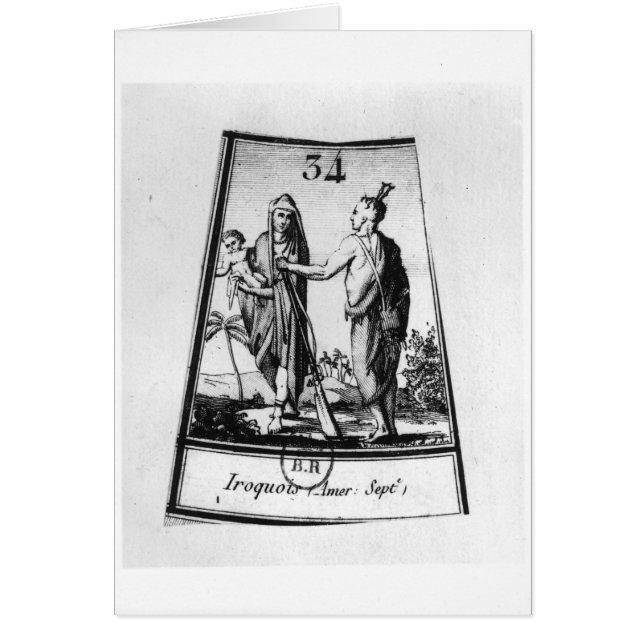 イロクォイ人のインディアン (正面)