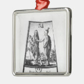 イロクォイ人のインディアン メタルオーナメント (左)