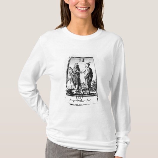 イロクォイ人のインディアン Tシャツ (正面)
