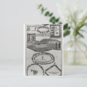 イロクォイ人の平和管のダンス ポストカード (スタンド正面)