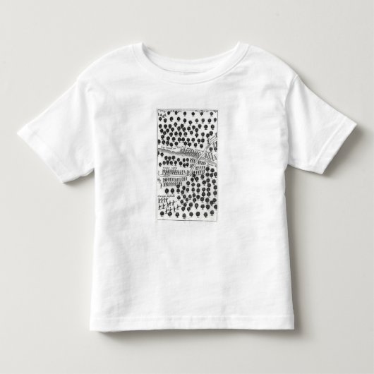 イロクォイ人の待伏せ トドラーTシャツ (正面)