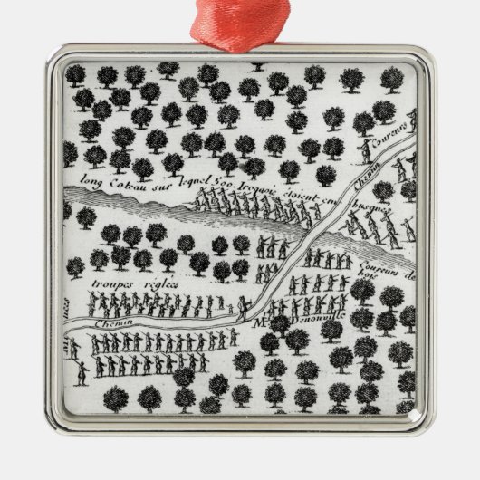 イロクォイ人の待伏せ メタルオーナメント (正面)