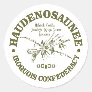 イロクォイ人Confederacy (Haudenosaunee) ラウンドシール