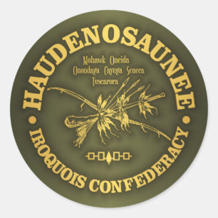 イロクォイ人Confederacy (Haudenosaunee) ラウンドシール